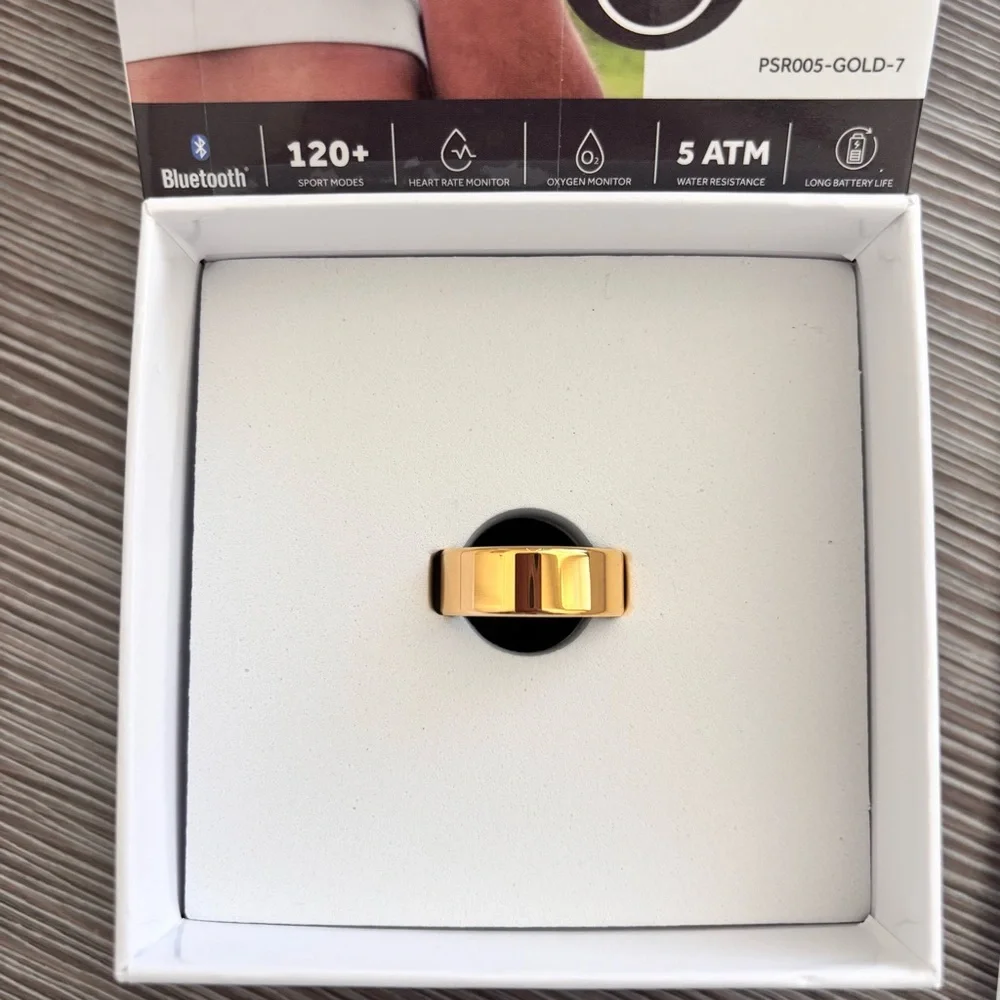 PROSCAN Gold-Tone Bluetooth Smart Ring Model PSR005--NWB--7
